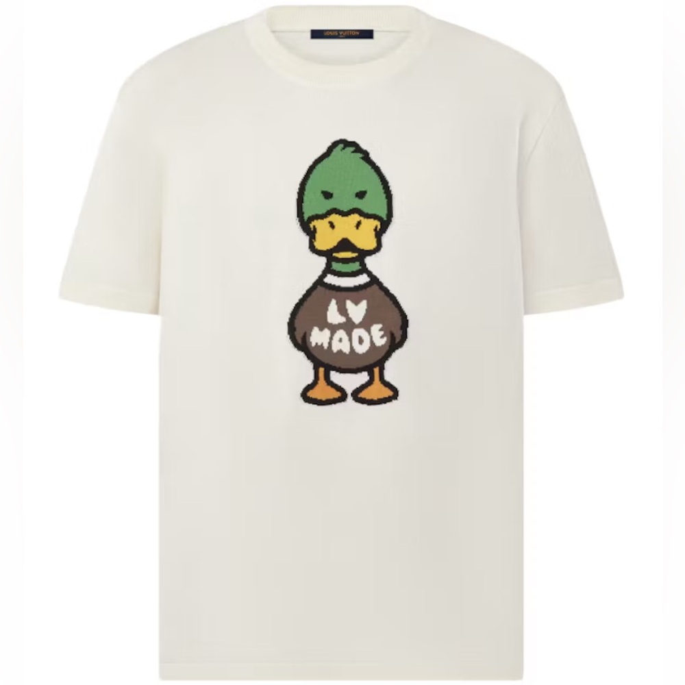 Louis Vuitton x Nigo Duck Intarsia Graphic Print Pullover